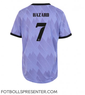 Real Madrid Eden Hazard #7 Borta Matchtröja Dam 2022-23 Kortärmad